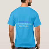 Eenvoudig massagetherapeutisch T-shirt (Achterkant)