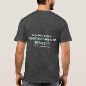 Eenvoudig massagetherapeutisch T-shirt (Achterkant)