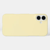 Eenvoudig massief lichtgeel Case-Mate iPhone case (Achterkant (horizontaal))