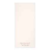 Eenvoudig menu van de Blush Pink-prijslijst (Achterkant)