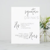 Eenvoudig menu van de handtekeningenbalk (Staand voorkant)