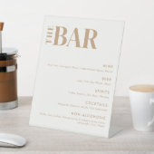 Eenvoudig menu van de moderne verbindingsbalk reclamebord met voetstuk (Insitu)
