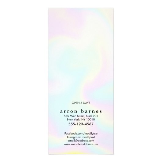 Eenvoudig menu van de servicelijst met referentiep (Achterkant)