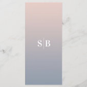 Eenvoudig menu van het Blinderoze en Stusty Blue W (Achterkant)