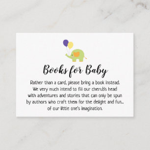 Eenvoudig met Elephant Book Request Insert-kaarten Informatiekaartje