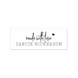 Eenvoudig Met Liefde Hart Rubberstempel