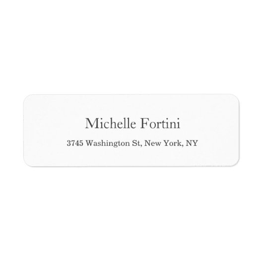 Eenvoudig met modern, minimalistisch stijlvol etiket (Voorkant)