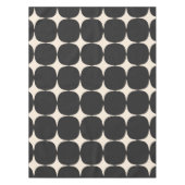 Eenvoudig Mid Century Modern zwart en crème patroo Tafelkleed (Voorkant)