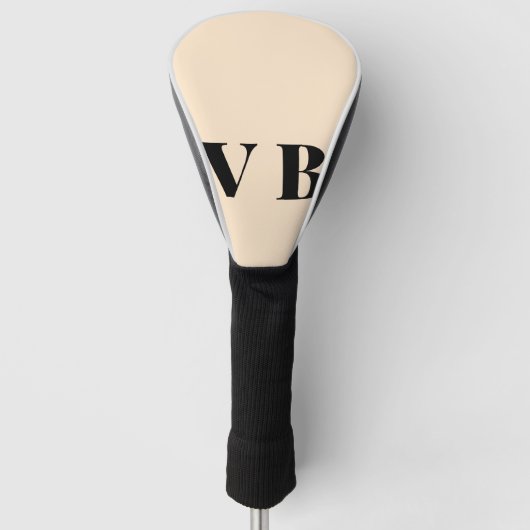 eenvoudig minimaal aangepast pastel voor vaste kle golfheadcover (Voorkant)
