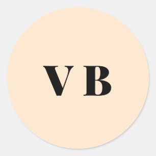 eenvoudig minimaal aangepast pastel voor vaste kle ronde sticker