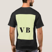 eenvoudig minimaal aangepast pastel voor vaste kle t-shirt (Achterkant)