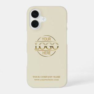 Eenvoudig Minimaal Aangepast Zakelijk Bedrijfslogo iPhone 16 Hoesje