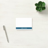 Eenvoudig minimaal blauw, modern kleurenblok aan d post-it® notes (Kantoor)