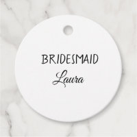 Eenvoudig minimaal cadeaujaar voor bridesmaid
