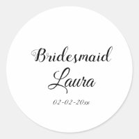 Eenvoudig minimaal cadeaujaar voor bridesmaid