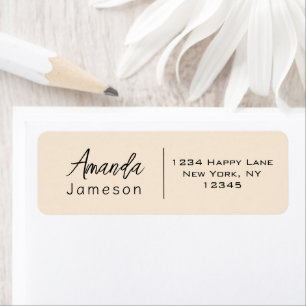 Eenvoudig minimaal Casual, informeel, schoon op cr Etiket