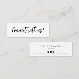 Eenvoudig minimaal contact met ons Kaart invoegen Mini Visitekaartje