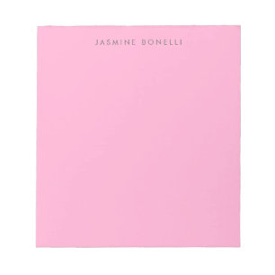 Eenvoudig Minimaal Eenvoudig Elegant Modern Roze Notitieblok