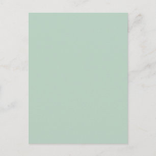 eenvoudig minimaal effen kleur aangepaste groene g briefkaart