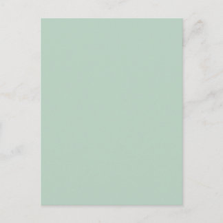 eenvoudig minimaal effen kleur aangepaste groene g briefkaart