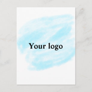 Eenvoudig minimaal elegant aangepast logo briefkaart