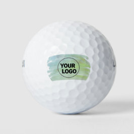 Eenvoudig minimaal elegant aangepast logo golfballen