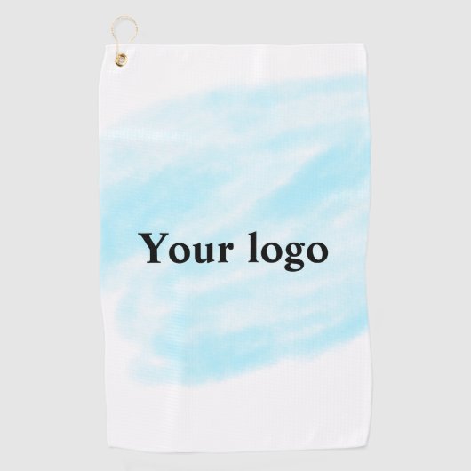 Eenvoudig minimaal elegant aangepast logo golfhanddoek (Voorkant)