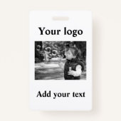 Eenvoudig minimaal elegant aangepast logo hier bed badge (Voorkant)