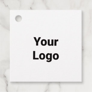 Eenvoudig minimaal elegant aangepast logo hier bed bedankjes labels