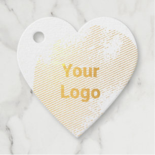 Eenvoudig minimaal elegant aangepast logo hier bed bedankjes labels