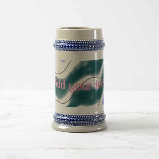 Eenvoudig minimaal elegant aangepast logo hier bed bierpul (Center)