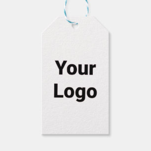 Eenvoudig minimaal elegant aangepast logo hier bed cadeaulabel