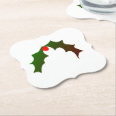 Eenvoudig minimaal elegant aangepast logo hier bed kartonnen onderzetters (Gekanteld)