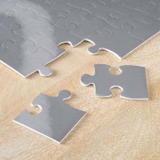 Eenvoudig minimaal elegant aangepast logo hier bed legpuzzel