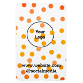 Eenvoudig minimaal elegant aangepast logo hier bed magneet (Verticaal)