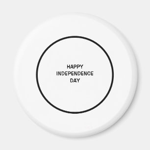 Eenvoudig minimaal elegant aangepast logo hier bed magneet