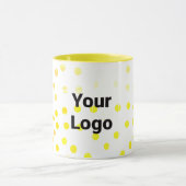 Eenvoudig minimaal elegant aangepast logo hier bed mok (Midden)