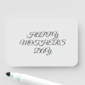 Eenvoudig minimaal elegant aangepast logo hier bed naamplaatje (In situ)