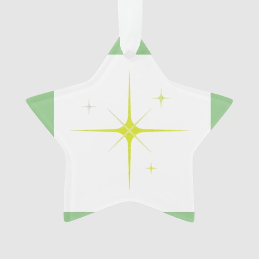 Eenvoudig minimaal elegant aangepast logo hier bed ornament (voorkant)