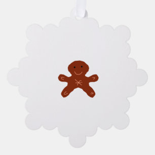 Eenvoudig minimaal elegant aangepast logo hier bed ornament kaart