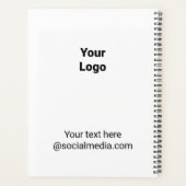 Eenvoudig minimaal elegant aangepast logo hier bed planner (Achterkant)