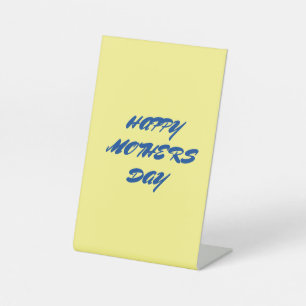 Eenvoudig minimaal elegant aangepast logo hier bed reclamebord met voetstuk