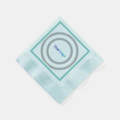 Eenvoudig minimaal elegant aangepast logo hier bed servet (Hoek)