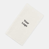 Eenvoudig minimaal elegant aangepast logo hier bed servet (Hoek)