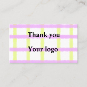 Eenvoudig minimaal elegant aangepast logo hier bed visitekaartje