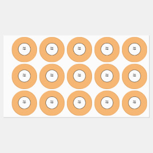 Eenvoudig minimaal elegant aangepast logo in bedri labels