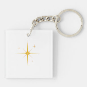 Eenvoudig minimaal elegant aangepast logo in bedri sleutelhanger