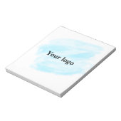 Eenvoudig minimaal elegant aangepast logo notitieblok (Gedraaid)