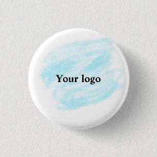 Eenvoudig minimaal elegant aangepast logo ronde button 3,2 cm