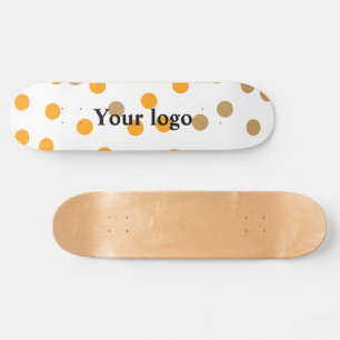 Eenvoudig minimaal elegant aangepast logo skateboard